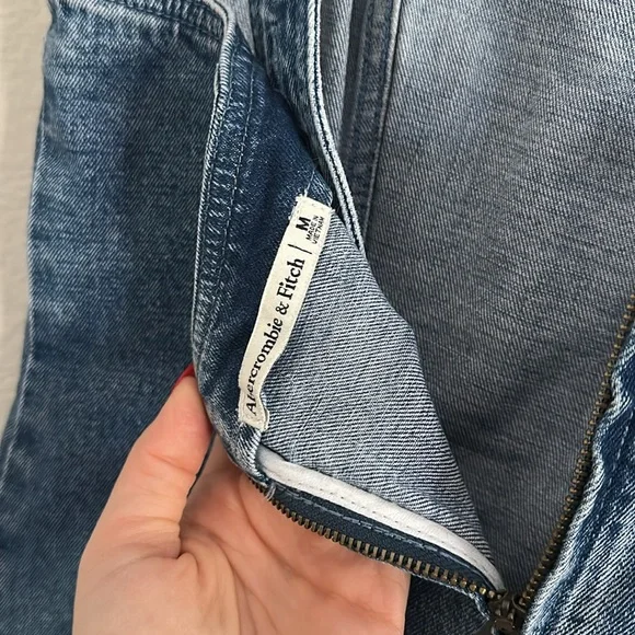 Abercrombie & Fitch Blue Denim Mini Dress - Picture 4 of 4